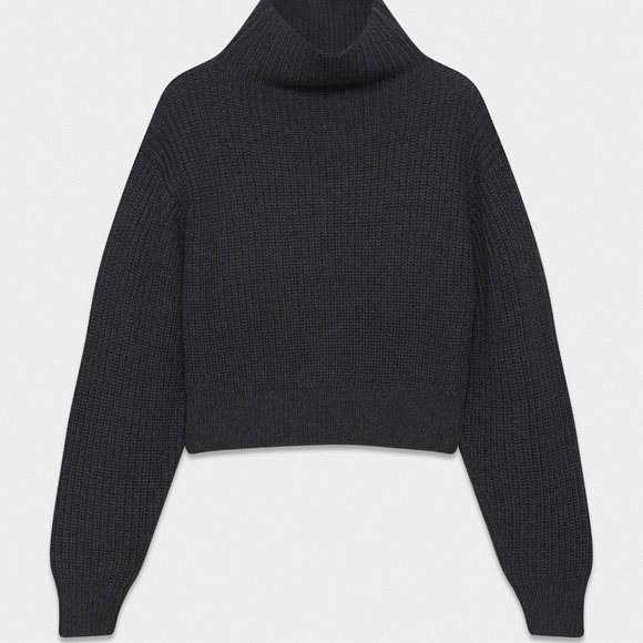Montpellier Merino Wool Waist Turtleneck - Picture 3 of 7